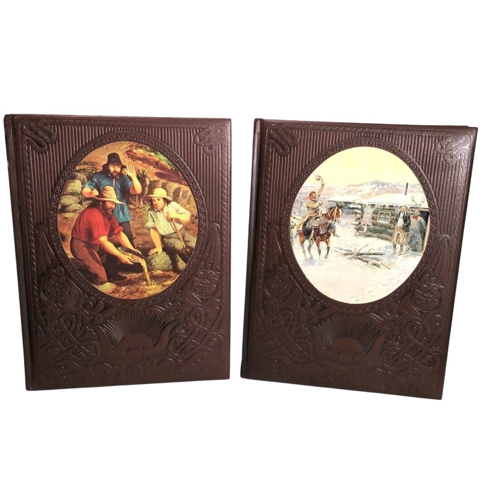 VTG 1970s Time-Life The Old West Books The Ranchers & The Forty-Niners Set of 2